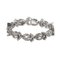 White Gold Bracelet with Diamond Flower Links, 2000s, Image 2