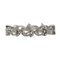 White Gold Bracelet with Diamond Flower Links, 2000s 3