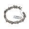 White Gold Bracelet with Diamond Flower Links, 2000s 4