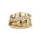 Goldener Ring mit Diamanten, 2000er 6