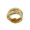 Goldener Ring mit Diamanten, 2000er 2