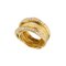 Goldener Ring mit Diamanten, 2000er 1