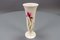 German White Porcelain Vase with Pink Feather Carnation Flower by Hutschenreuther, 1950s 10