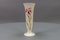 German White Porcelain Vase with Pink Feather Carnation Flower by Hutschenreuther, 1950s 6