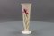 German White Porcelain Vase with Pink Feather Carnation Flower by Hutschenreuther, 1950s, Image 2