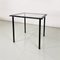 Modern Italian Square Table in Black Metal and Square Glass, 1980s 6