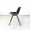 Italian Modern Black Plastic Chairs Modus SM 203 attributed to Borsani for Tecno, 1980s, Set of 8 6