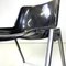 Italian Modern Black Plastic Chairs Modus SM 203 attributed to Borsani for Tecno, 1980s, Set of 8 13