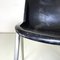 Italian Modern Black Plastic Chairs Modus SM 203 attributed to Borsani for Tecno, 1980s, Set of 8 10