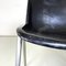 Italian Modern Black Plastic Chairs Modus SM 203 attributed to Borsani for Tecno, 1980s, Set of 8, Image 10