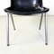 Italian Modern Black Plastic Chairs Modus SM 203 attributed to Borsani for Tecno, 1980s, Set of 8 14