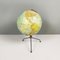 Italian Modern Metal Table Globe with Map of the World, 1960s 2
