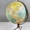 Italian Modern Metal Table Globe with Map of the World, 1960s 5