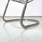 Italienischer Moderner Stuhl aus gebogenem verchromtem Stahlrohr, 1970er 11