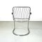 Italienischer Moderner Stuhl aus gebogenem verchromtem Stahlrohr, 1970er 4
