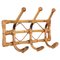 Midcentury Italian Rattan and Bamboo Coat Rack, 1960s 1