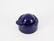 Kobaltblauer Aschenbecher aus Keramik von Angelo Mangiarotti für Brambilla, 1960er 3