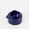 Kobaltblauer Aschenbecher aus Keramik von Angelo Mangiarotti für Brambilla, 1960er 12