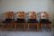 Razorblade Dining Chairs in Oak & Cowhide attributed to Henning Kjærnulf, 1960s, Set of 8, Image 7