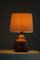 Danish Modern Organic Shaped Ceramic Table Lamp in Earthen Colors by Axel Salto, 1970s, Image 9