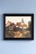 French School, Autumnal Landscape with Church, Oil Painting on Canvas, 1970s, Framed 1