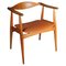 CH-35 Armchair in Teak and Leather by Hans J. Wegner, 1890s 1