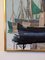 Green Sails, 1950s, Oil Painting, Framed 6