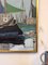 Green Sails, 1950s, Oil Painting, Framed 8