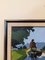 Rider on the Road, 1950s, Oil Painting, Framed 5