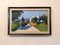 Rider on the Road, 1950s, Oil Painting, Framed 12