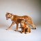 Esculturas de leopardo italianas vintage de cerámica, años 50. Juego de 2, Imagen 1