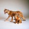 Vintage Italian Ceramic Leopard Sculptures, 1950s, Set of 2 1