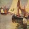 Artista italiano, Paesaggio marino, 1926, Olio su tela, Con cornice, Immagine 12