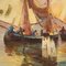 Italian Artist, Seascape, 1926, Oil on Canvas, Framed, Image 5