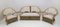 Mid-Century Modern Italian Rattan and Wicker Two Armchairs and Sofa, 1979, Set of 3, Image 1