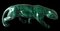 French Art Deco Green Glazed Ceramic Panther in the style of Saint Clement, 1930s, Image 2