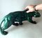 French Art Deco Green Glazed Ceramic Panther in the style of Saint Clement, 1930s 18