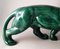 Französischer Art Deco Panther aus grün glasierter Keramik im Stil von Saint Clement, 1930er 7