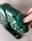 French Art Deco Green Glazed Ceramic Panther in the style of Saint Clement, 1930s 16