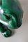 French Art Deco Green Glazed Ceramic Panther in the style of Saint Clement, 1930s 14