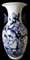 Chinesische Balustervase aus Porzellan mit kobaltblauem Blumendekor, 1888 3