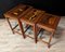 Asian Standing Tables in Marquetry, 1920s, Set of 3, Image 8