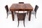 Art Deco Dining Table & Chairs by J. Halabala, 1930, Set of 5, Image 2