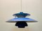 Danish Blue PH5 Hanging Lamp by Poul Henningsen for Louis Poulsen, 1950s 2