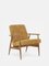 Fox Lounge Chair in Mustard Fabric and Dark Wood, 2023 1