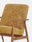 Fox Lounge Chair in Mustard Fabric and Dark Wood, 2023 2
