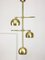 Mid-Century Italian Brass Chandelier, 1960s, Image 6