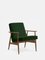Fox Lounge Chair Velvet Bottle Green Dark Wood, 2023 1