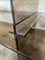 Mid-Century Modern Italian Smoked Glass Console with Stainless Steel Junctions, 1970s, Image 7