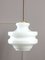 Mid-Century Italian Brass and Opaline Pendant Lamp, 1950s, Image 1